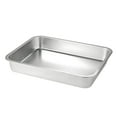 thumbnail image 1 of TELOLY Stainless Steel Cat Litter Box,Stainless Steel Material Small Litter Box,Keeps Food Fresh and Hygienic Steel Litter Box,32*22*7CM, 1 of 5