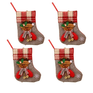 TELOLY Stockings,Home Decoration Christmas Stocking,Christmas Party Favors Christmas Decoration,Bell Deer 20*15cm