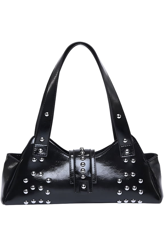 Studded Purse Cute Y2k Shoulder Bag Fall Vintage 2000s Trendy Purses for Women 2024 Streetwear 90s