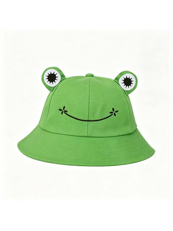 Sun Bucket Hats for Women & Men Beach Hat Uv Protection Adjustable Summer Packable Cotton Frog Funny Fisfing Travel Cap Frog Bucket Hat Adult
