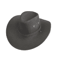 thumbnail image 1 of TELOLY Sun Hat Beach Sun Protection Straw Hat Top Hat Men Breathable Acrylic Fiber for Summer Hat Beach Hat,Black, 1 of 2
