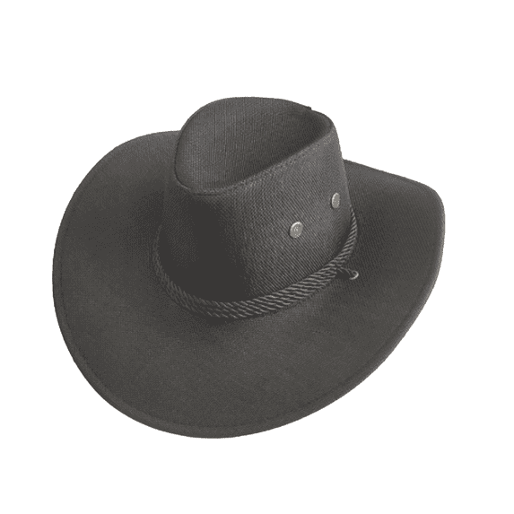 TELOLY Sun Hat Beach Sun Protection Straw Hat Top Hat Men Breathable Acrylic Fiber for Summer Hat Beach Hat,Black