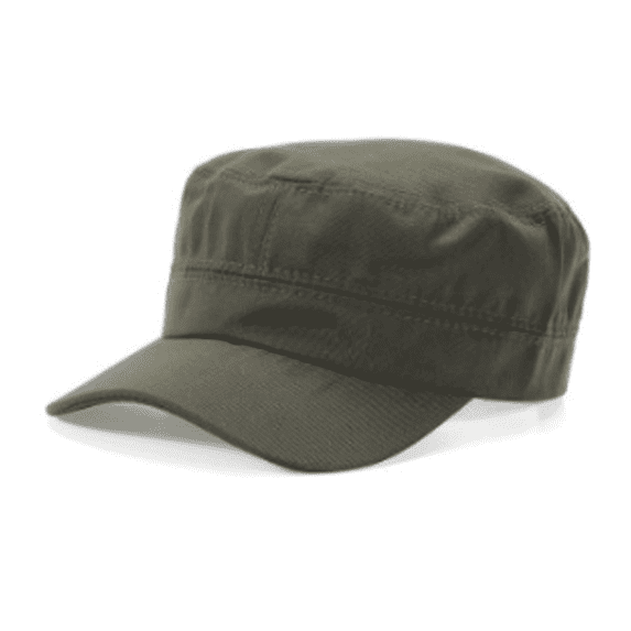 TELOLY Sun Hat Korean Style Men and Women Summer Outdoor Breathable Fedora Hats for Men Solid Color Polyester Fabric Flat Top Sun Hats for Women,Army Green