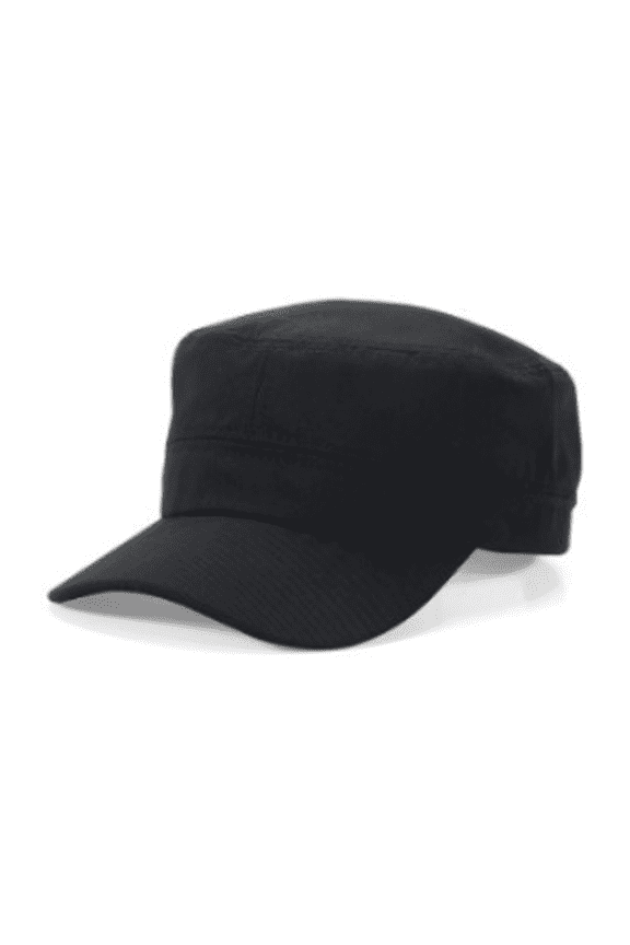Sun Hat Korean Style Men and Women Summer Outdoor Breathable Fedora Hats for Men Solid Color Polyester Fabric Flat Top Sun Hats for Women,Black