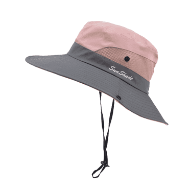TELOLY Sun Hat Polyester Fiber,Lightweight Quick-Drying Bucket Hats for Woman Stylish and Beautiful Hat with Large Brim Bucket Hat,Pink