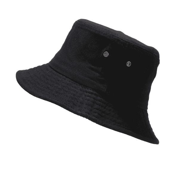 TELOLY Sun Hat Retro Simple Style Bucket Hat Sun Protection Sun Hats for Women,Black