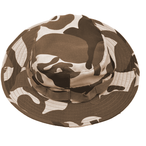 TELOLY Sun Hat Summer Round Edge Camouflage Bucket Hat One-Size-Fits-All Breathable Hole Drawstring Design Mens Hat,Style 3