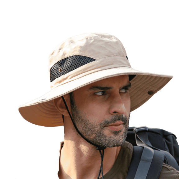 TELOLY Sun Hat Waterproof and Quick Drying in Summer Mens Hat Enlarge Brim Sweat-Absorbent and Quick-Drying Bucket Hat,Style 8
