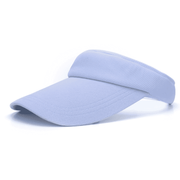 TELOLY Sun Hat Women Summer Outdoor Sports Beach Hat Solid Color Cotton Extended Brim Topless Tennis Cap Fedora Hats for Men,Blue