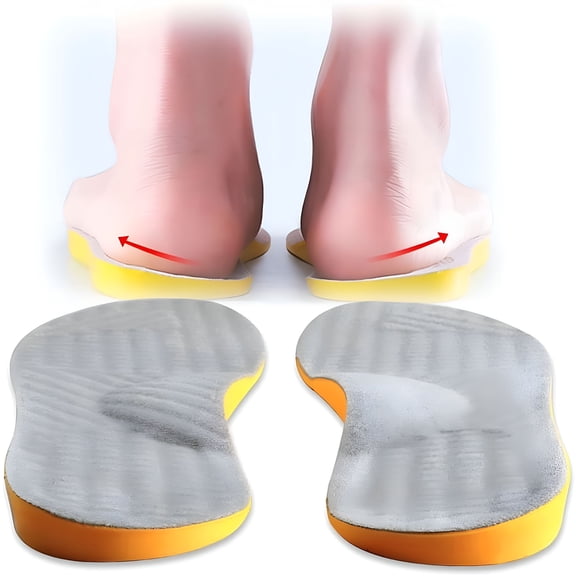 TELOLY Supination Insoles for over Supination And Foot Alignment Orthotic Inserts for Men And Women Corrective Foot Supports for Supination Relief