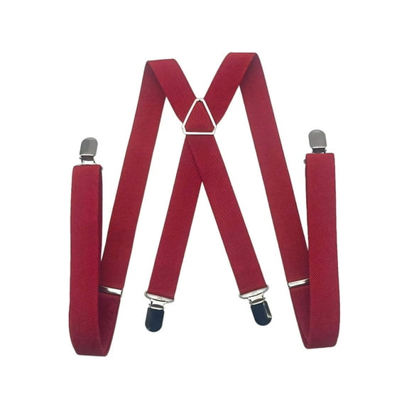TELOLY Suspenders Women Fashion Tool Belt Suspenders Adjustable Length Suitable for All Seasons Suspenders for Men,Red