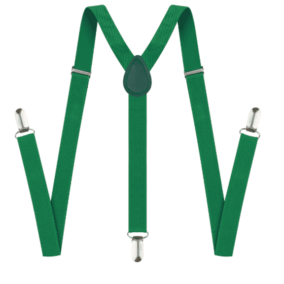 TELOLY Suspenders for Men Flexible Mens Suspenders Adapt to Different Body Types Wear-Resistant Suspenders,Green
