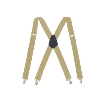 TELOLY Suspenders for Men Flexible Suspenders No Fade Environmentally Friendly Materials Mens Suspenders,Beige