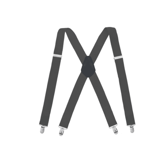 TELOLY Suspenders for Men Flexible Suspenders No Fade Environmentally Friendly Materials Mens Suspenders,Gray