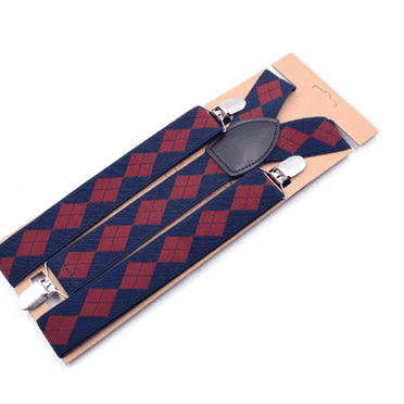 TELOLY Suspenders for Men Heavy Duty Suitable for All Seasons Mens Suspenders Adjustable Length Flexible Suspenders for Men,Blue Cashew Flower