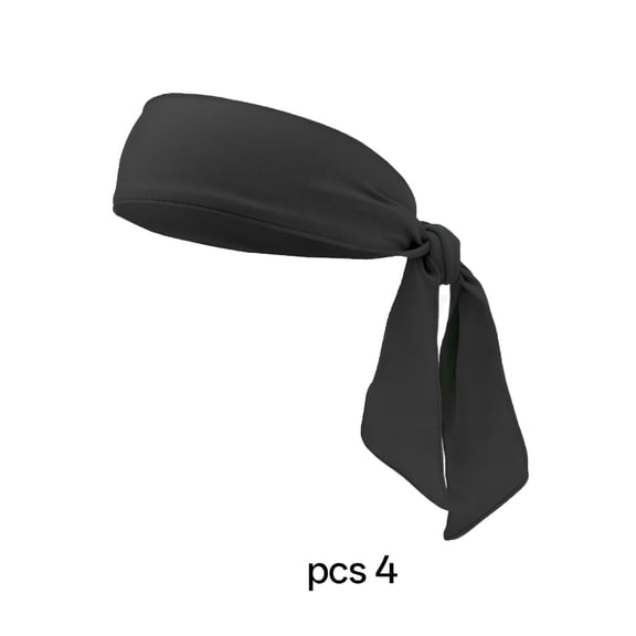 TELOLY Sweat Wicking Head Tie, Stretchy Tie Back Headband for Men Women Kids, Athletic Ninja Head Wrap for Workout