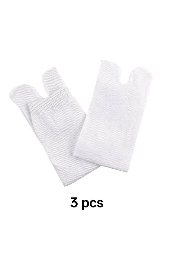Tabi Socks,Toe Separation Toe Socks Women,Comfort Fit Flip Flop Socks,White