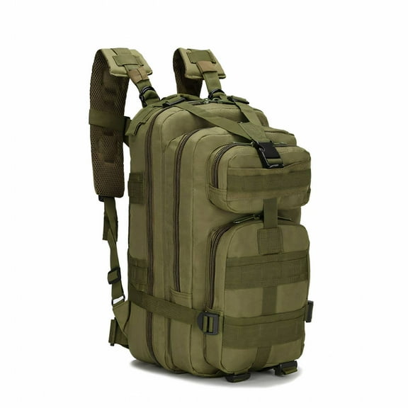 TELOLY Tactical Backpack Compact and Light Hunting Backpack Ample Space Elastic Adjustable Straps Tactical Bag Style1 Green