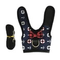 thumbnail image 1 of TELOLY Teacup Dog Harness,Stable Cat Harness and Leash,Soft Fabric Long-Lasting Safety Cat Leash,Blue,Chest Girth 7-9In, 1 of 4