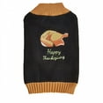 thumbnail image 1 of TELOLY Thanksgiving Dog Sweater Apparel Turkey Plaid Knit Mid-High Neck Pet Clothes Dog Cat Apparel Knit (L), 1 of 7