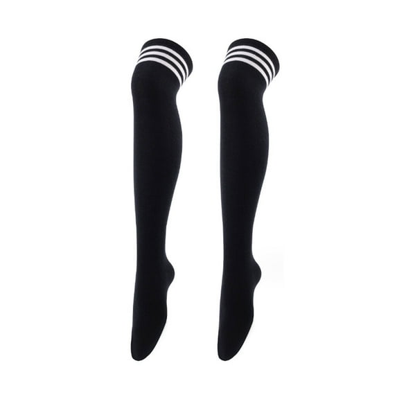 TELOLY Thigh High Socks,Combed Cotton Long Socks for Women,Moisture-Wicking and Breathable Knee High Socks