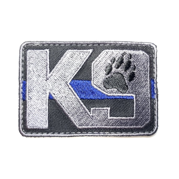 TELOLY Thin Blue Line Morale Patch Hook & Loop