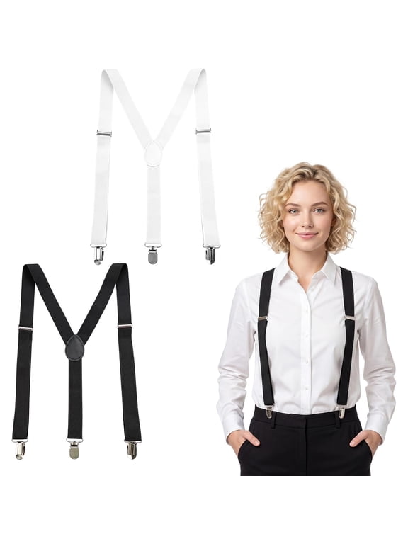 Thin Y Back Suspenders Women,2 Pcs Hidden Suspenders for Pants under Clothes,Adjustable Elastic Hidden Suspender for Pregnant Women,Y Backs Clip Braces for Jeans Undergarment