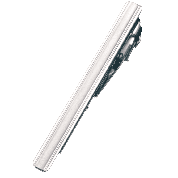 TELOLY Tie Clips for Men,Laser Tie Clip,Logo Tie Clips,Style 1