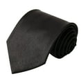 thumbnail image 1 of TELOLY Tie Satin Fabric Delivers a Sleek,Luxurious Feel Ties for Men Black, 1 of 2