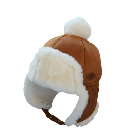 TELOLY Toddler Beanie,Perfect for Outdoor Activities Boys Winter Hat,Ear Protection Design Baby Winter Hat,Blue