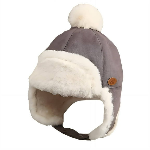 TELOLY Toddler Beanie,Perfect for Outdoor Activities Boys Winter Hat,Ear Protection Design Baby Winter Hat,Caramel