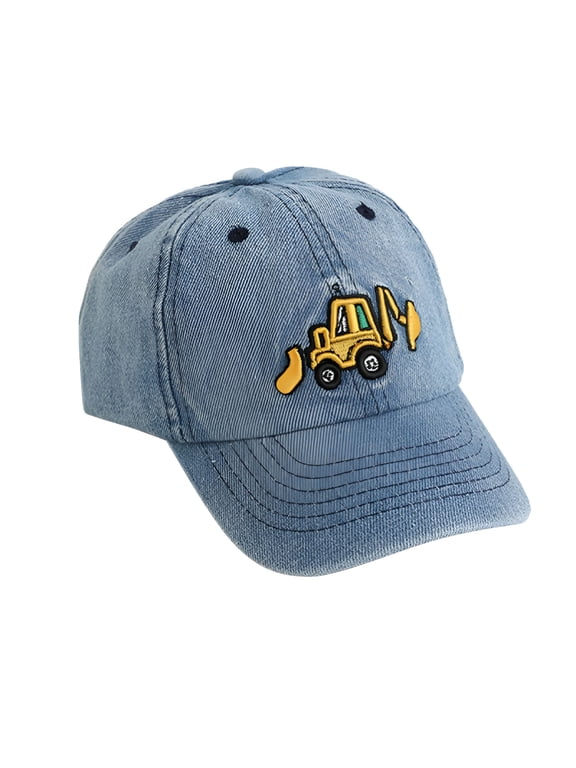 Toddler Boy Sun Hat Baby Baseball Cap Toddler Baseball Hat Hat Baby Ball Cap Kids Baseball Hat Toddler Truck Hat Blue Baby Baseball Cap, One Size