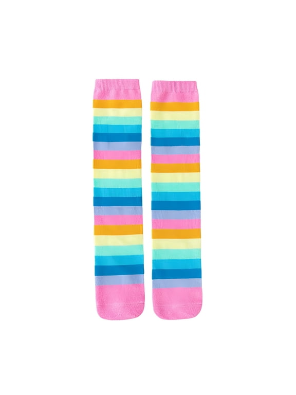 Toddler Boys Girls Socks Kids Socks Fun Crazy Novelty Cartoon Space Rocket Crew Cotton Socks (3-12 Years,Pink)