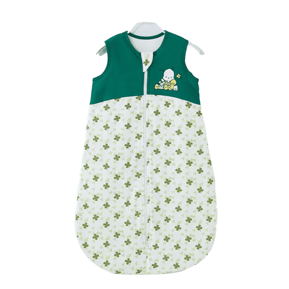 TELOLY Toddler Sleep Sack,Ergonomic Baby Boy Swaddles,Comfortable Wearable Blanket,Green Leaves,S
