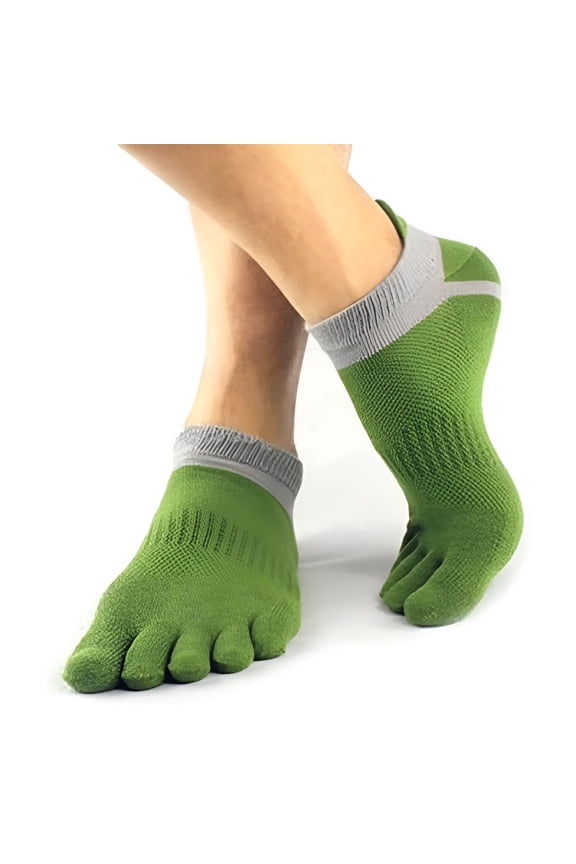Toe Socks Pure Cotton Five Fingers 176 Needle Crew Anti Odor Toe Socks for Men Breathable Low Cut Ankle Casual Men Women Toesock