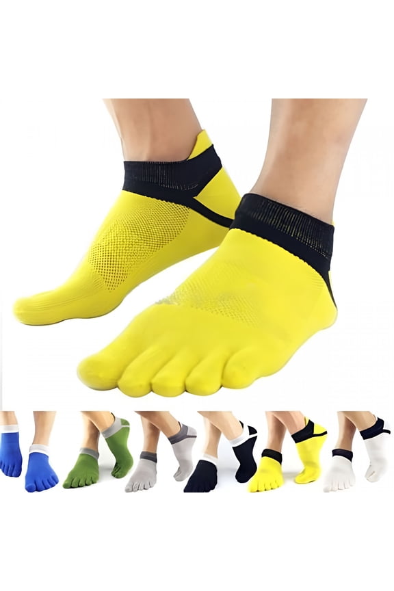 Toe Socks Pure Cotton Five Fingers Crew Anti Odor Breathable Low Cut Ankle Casual Men Women Toesock