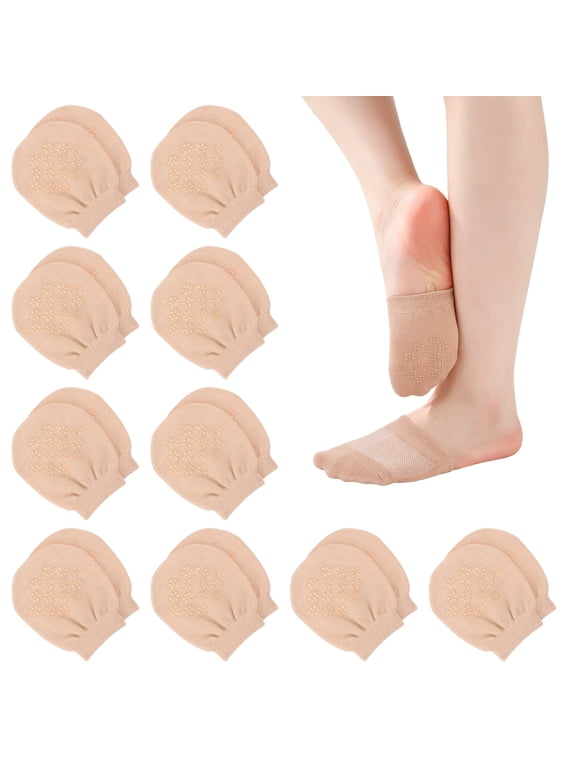 Toe Socks for Women,Half Toe Topper Liner Socks,Cotton Invisible No Show Toe Socks with Elastic Cuff for Soft Exprience
