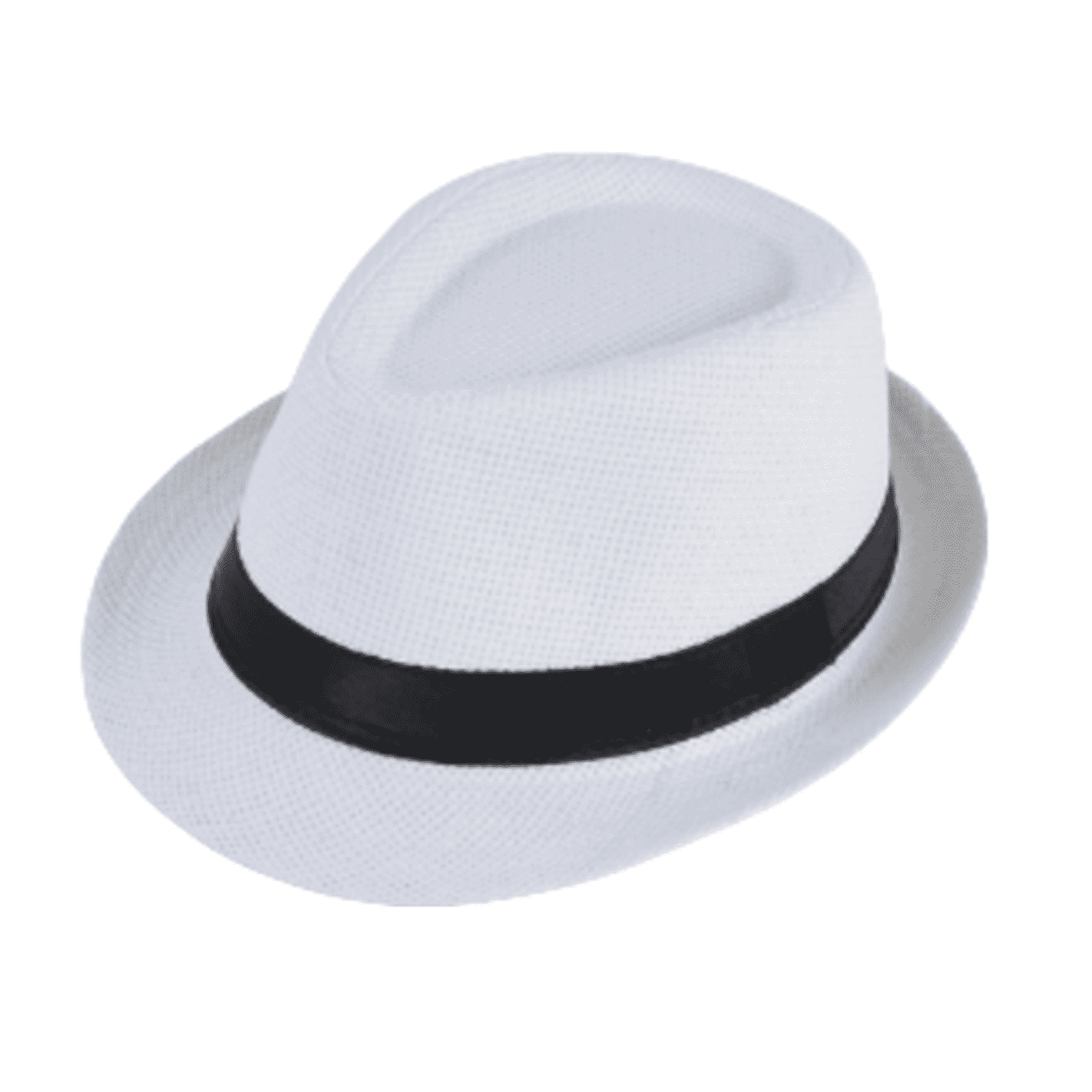 TELOLY Top Hat Men Summer Versatile Travel Casual Hat Fedora Hats for Men Fashionable Top Hat for Young and Middle-Aged People Womens Hats,White