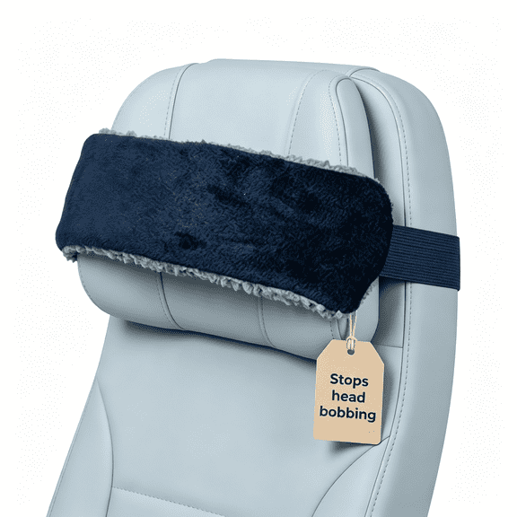 TELOLY Travel Pillow Alternative Stops Bobbing | Airplane Head Straps and Car Support Band | Great on Travel Upright | Super Comfy Neck Support | Small & Compact