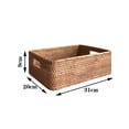 thumbnail image 1 of TELOLY Tray Decor,Rectangular Design Tea Tray,Efficient Storage To Help Organize Tableware Serving Tray With Handle,A31x20x9CM, 1 of 3