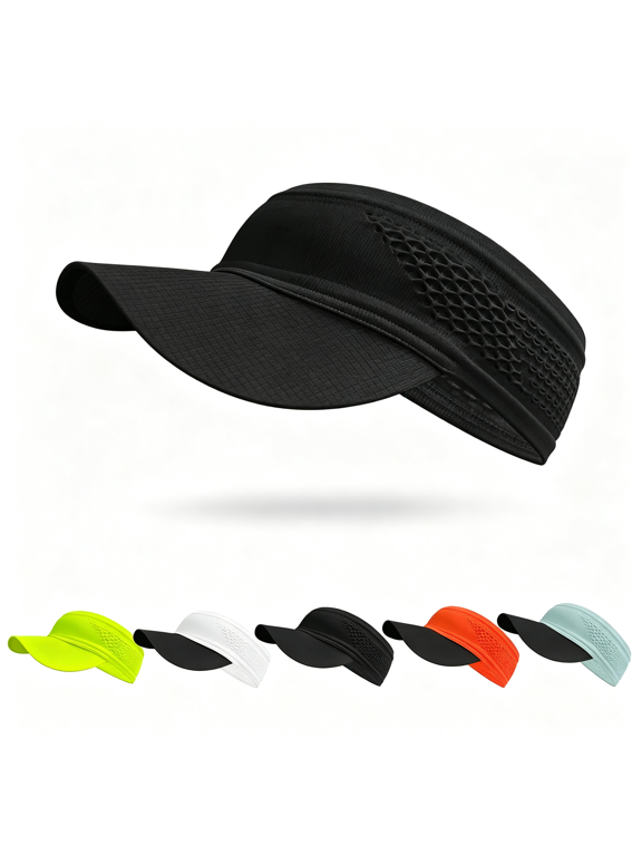 Ultra-Thin Brim Marathon Dry Quickly Lightweight Fashion Visor Hat with Breathable Mesh for Women Men,Quick-Dry Visors for Men