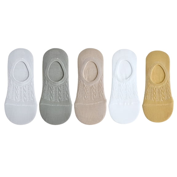 TELOLY Unisex Cushioned Compression Sports Ankle Socks Multipack No Show Socks for Women Cotton Mesh Ventilating Liner Socks No Slip Low Cut Socks for Sneakers