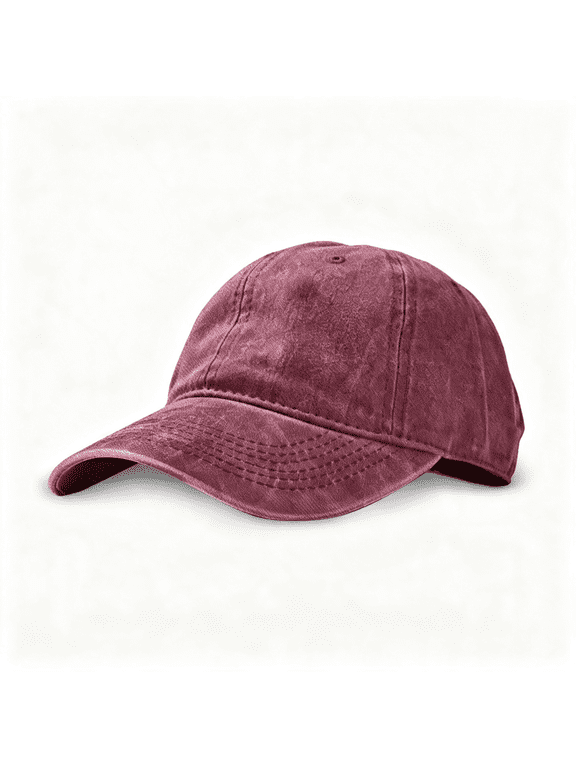 Unisex Vintage Washed Baseball Cap | Low Profile Soft Top Unstructured Cotton Baseball Cap | Adjustable Size Vintage Buckle, Trendy Womens Hats Baseball Caps
