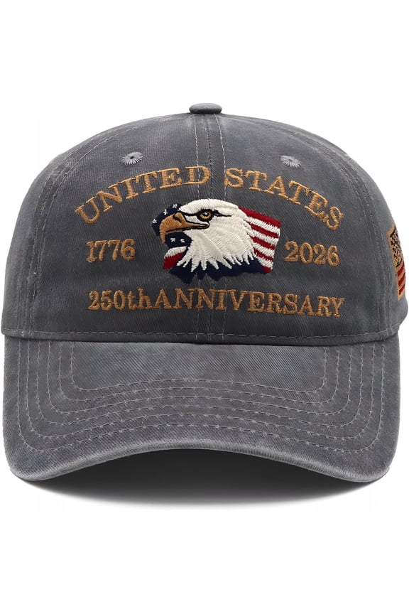 United States 250th Anniversary Hat,USA Baseball Cap 1776-2026 American Eagles Hat Patriotic Embroidered Hats for Men Women