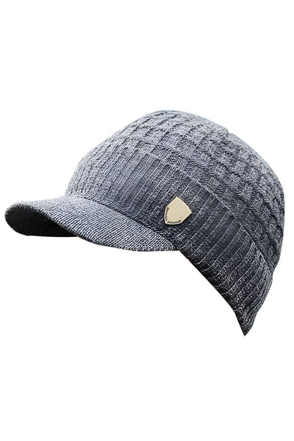 Warm Baggy Weave Crochet Winter Wool Knit Ski Caps Hat for Men