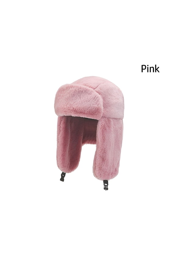 Warm Thick Plush Windproof Winter Hat Snow Caps Russian Ushanka Bomber Hat