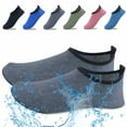 thumbnail image 1 of TELOLY Water Shoes for Women Men,Safety Grip Bottom Womens Beach Shoes,Water Shoes Men for Swim Surf Yoga Exercise,Gray, 1 of 7