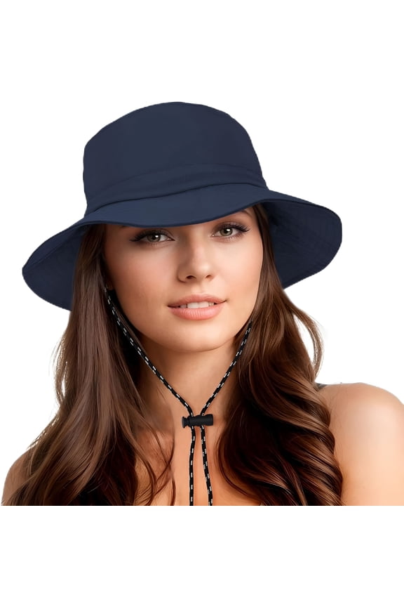 Waterproof Bucket Hat for Women UPF 50+ Sun Hat UV Protection Packable Rain Hats for Women Lightweight Hiking Hat