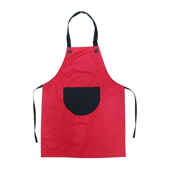 TELOLY Waterproof Children's Art Painting Aprons Overalls Dinner Clothes for Kids (L 8-12 Years Old Red)