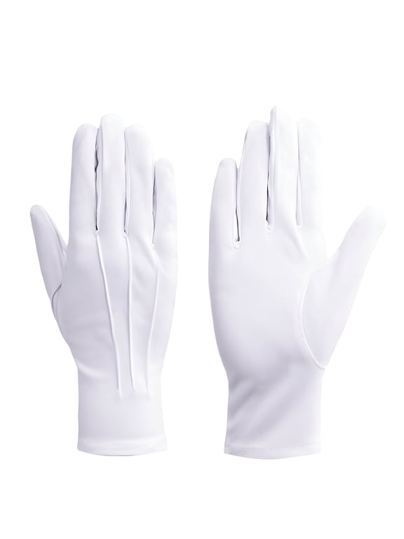 White Ceremonial Gloves White Gloves White Cotton Nylon Dress Gloves Suitable For Honor Guards Formal Tuxedos